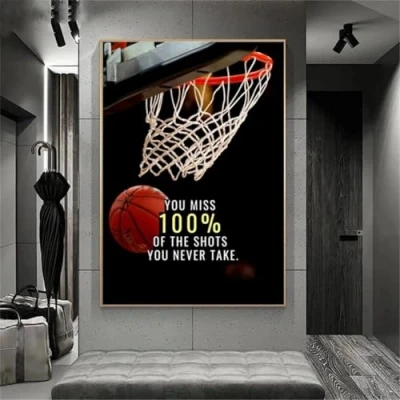 Image of HKFLD Diamond Painting Art Kits Basketball Dream Abstract 5D for Adults,DIY Round Full Drill Embroidery Paintings Pasted Pictures Arts Home Wall Decor30*40cm264D264