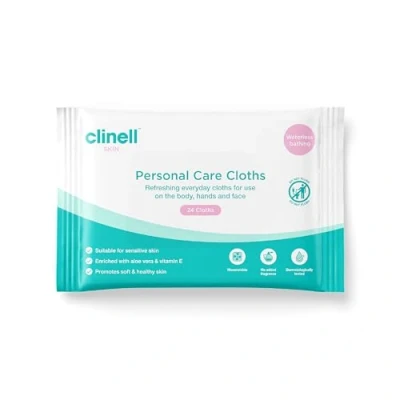 Image of Carell Professional Care Maceratable Personal Wipes Pack of 24 Gentle Face and Body Wipes, Alcohol Free, Dermatologically Tested, Multi purpose