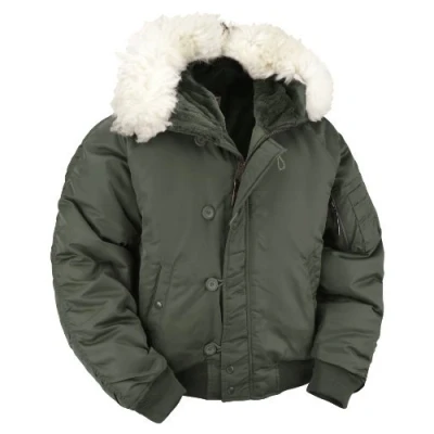 Image of N2B Extreme Weather Flight Jacket. (S, Olive)