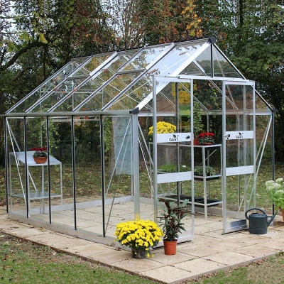 Image of 8&#039; x 12&#039; Halls Cotswold Blockley Greenhouse with Toughened Glass (2.56m 3.79m)