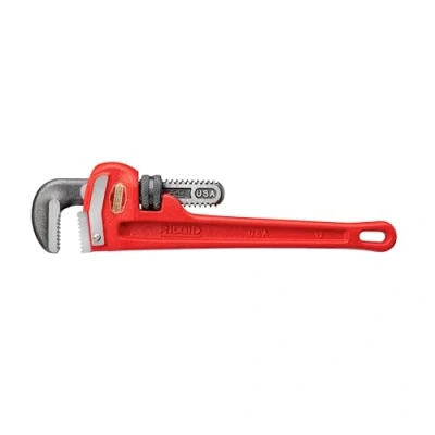 Image of RIDGID 47057 Model 812 Aluminium Straight Pipe Wrench, Silver, 12 inch Plumbing Wrench