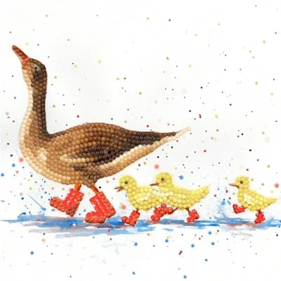 Image of My Sparkle Art Bree Merryn Puddle Parade Diamond Card Kit, 7.5 x in
