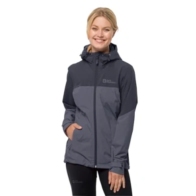 Image of Jack Wolfskin Womens Weiltal 2l Jkt Weatherproof, Dolphin, S EU