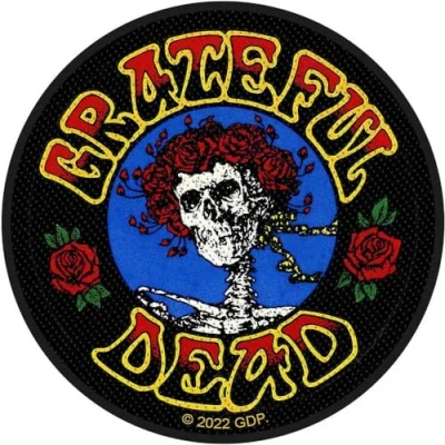 Image of Grateful Dead Patch Vintage Bertha Seal Official Woven Sew on 105 x 45mm Taille unique