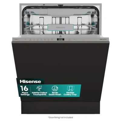 Image of Hisense Integrated Standard Dishwasher Black C Rated