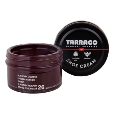 Image of Tarrago Shoe Cream Premium Polish for Ultimate Leather Nourishment, Shine and Protection Synthetic Shoes, Footwear, Bags Accesories 50 ml