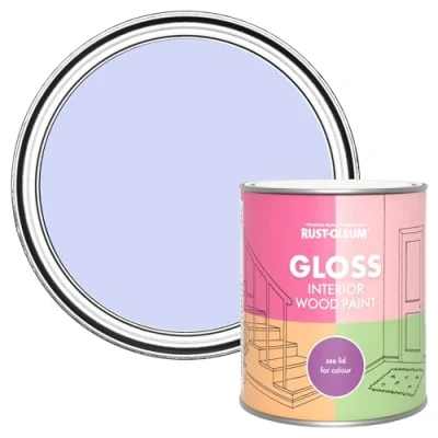 Image of Rust Oleum Purple Interior Wood Paint in Gloss Finish Be My Mermaid 750ml