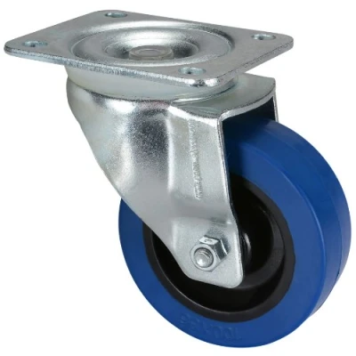 Image of Penn Elcom W9000 V6 Swivel Caster for Heavy Duty Roadcases, Flightcases, and Equipment, 100mm/3.94 Inch Wheel
