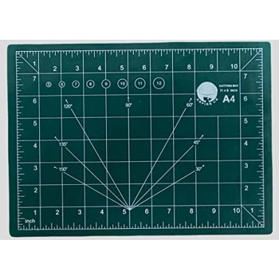 Image of A4 Cutting MAT Non Slip SELF Healing Printed Grid Art &amp; Craft Design 30 X 22 cm Double Sided Usage