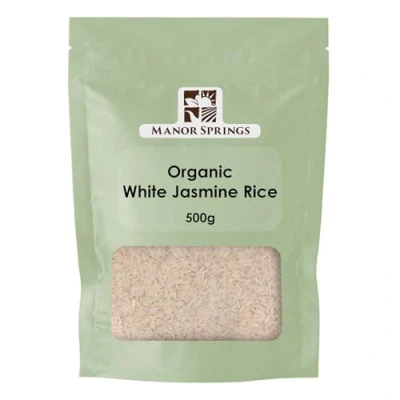 Image of Organic White Jasmine Rice 500g by Manor Springs