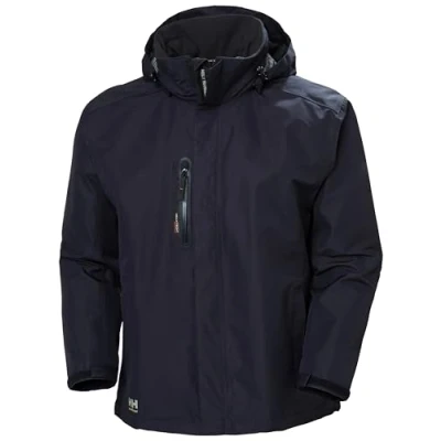 Image of Helly Hansen Workwear Unisex manchester Size X Large Haag Shell Jacket, 590 Navy, XL UK