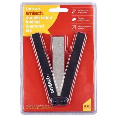 Image of Amtech E2522 Double Sided Folding Diamond File