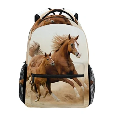 Image of coosun Baby Horse and His Mom Casual Backpack School Bag Travel Daypack