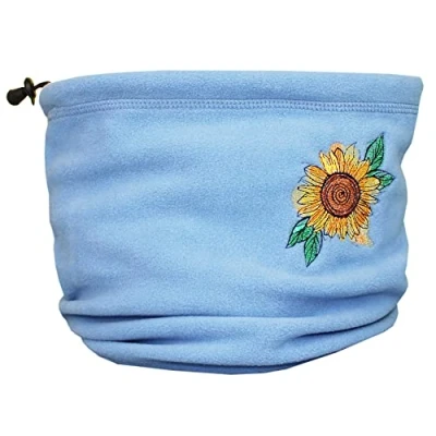 Image of TeddyTs Sunflower Ultra Thermal Fleece Toggle Snood (Light Blue)