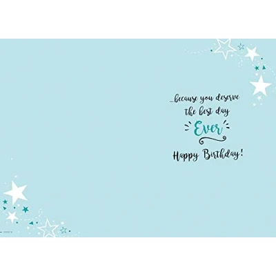 Image of Piccadilly Greetings Modern Birthday Card M 9 x 6 inches