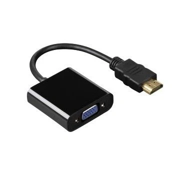 Image of Hama HDMI to VGA Converter (HDMI Adapter, 1080P, Male Female Converter, Compatible with PC, TV Box, HDTV, Ultrabook, Xbox and Projectors) Black/Blue/Gold