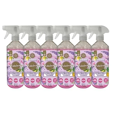 Image of Fabulosa Antibacterial Disinfectant Spray, All Purpose Multi Surface Cleaner, 500ml, 6 pack, Lemon Lavender