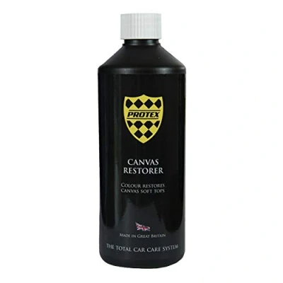 Image of PROTEX Convertible Soft Top Canvas Restorer (Black) 500ml Colour Restores Like New