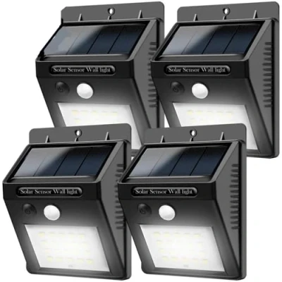 Image of Rheme Security Light,Led Solar Powered Motion Sensor Wall Light Waterproof Lamp for Outdoor Garden Pathway (4 x 20 LED)