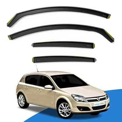Image of EdgeVisors Wind Deflectors Set Fits: Vauxhall Astra H MK5 2004 2009 5 Door Hatchback 4pc