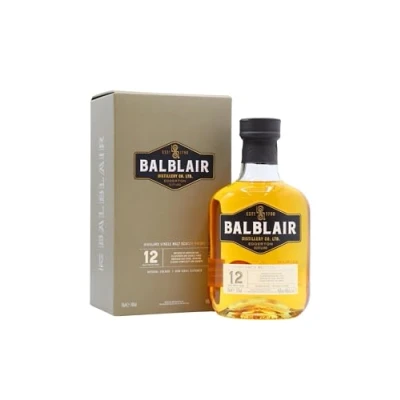 Image of Balblair Highland Single Malt Scotch 12 year old Whisky 70cl 46% ABV
