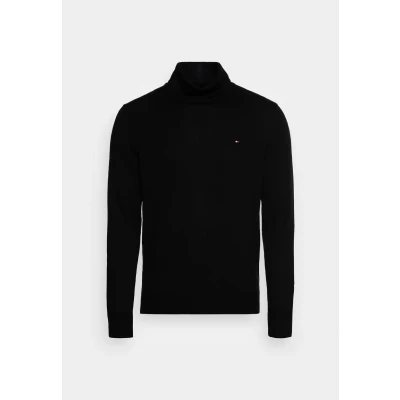 Image of Tommy Hilfiger PIMA ROLL NECK Jumper, Men&#039;s, Size: XS, Black