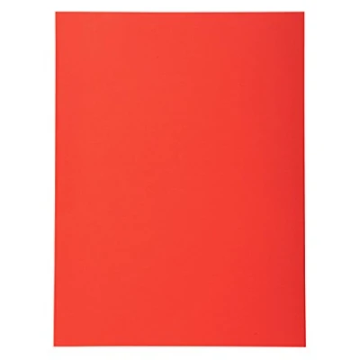 Image of Exacompta Ref 420012E Forever Collection Recycled Square Cut Folder A4 (210 x 297mm), 170gsm Board, Blue Angel Certified Red (Pack of 100)