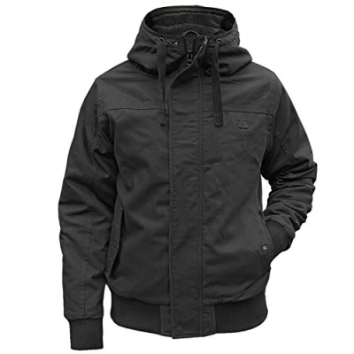 Image of Brandit Winter jacket Grizzly with lining hooded parka black Medium