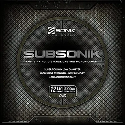 Image of Sonik Subsonik Camo 12lbs 1200m 0.28mm Monofilament