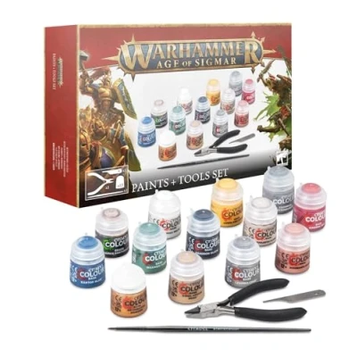 Image of Warhammer Age of Sigmar Paints and Tools Set