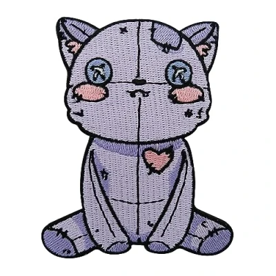 Image of Iron on Patch 7 Lives cat Cats Patch, Animal Patches, Animals Embroidery Voodoo ironable Gothic Badges Finally Home