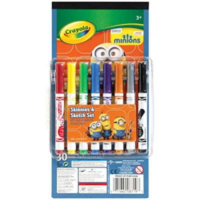 Image of Crayola Pip Squeaks Markers (Set of 8) with 30 Page Tablet