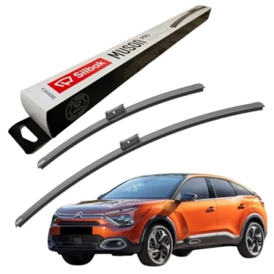Image of Silbak Windscreen Wipers, fits for CITROEN C4 3 (2020 ONWARDS) Front Wiper Blades, 600mm/400mm