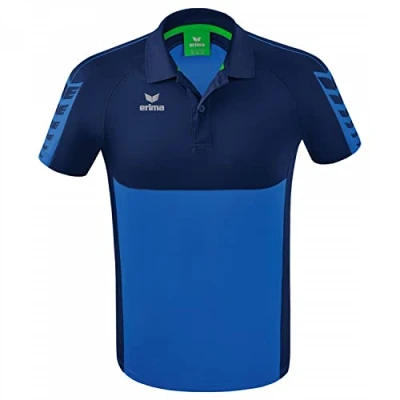 Image of Erima Men&#039;s Six Wings Sport Polo, New Royal/New Navy, XL