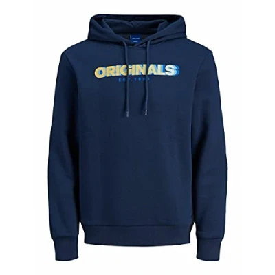 Image of JACK &amp; JONES Sweat Hoodie Men Navy Blazer