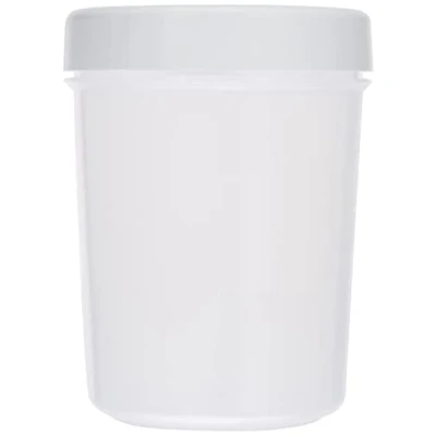 Image of TATAY Food Storage, Airtight, 0.4L of Capacity, Screw Lid, BPA free, Suitable Microwave and Dishwasher, White. Measures: 8,5 x 11,1 cm