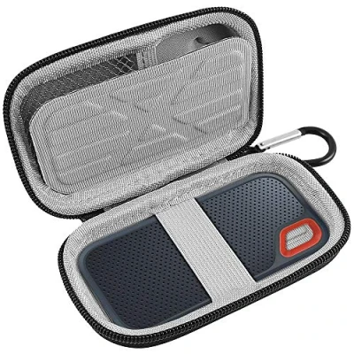Image of Case Compatible with SanDisk 1TB 2TB 500GB / for PRO Extreme Portable SSD, External Solid State Hard Drive Storage Holder SDSSDE61/ SDSSDE60/ SDSSDE81 (Box Only) Blue