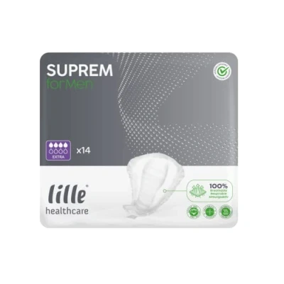 Image of Lille Suprem For Men Disposable Small Shaped Pads Extra (1 Pack of 14)