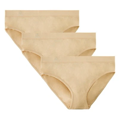 Image of Balanced Tech Women&#039;s Seamless Bikini Panties 3 Pack Nude X Large