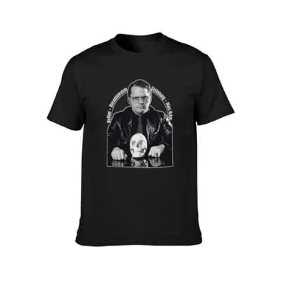 Image of UPgentMMD Men&#039;s Fashion T Shirts Garth Marenghi&#039;S Darkplace Author Dreamweaver Visionary Double Stitch Sleeves and Hem Black S