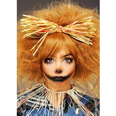 Image of Bristol Novelty Zombie Scarecrow Bloody Straw Bow Headband