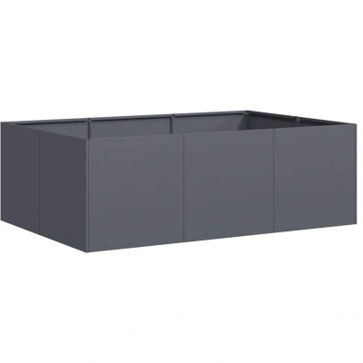 Image of vidaXL Planter Anthracite 120x80x40 cm Steel