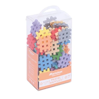Image of Marioinex 903667 Mini Waffle Pastel Blocks Set of 70 Elements