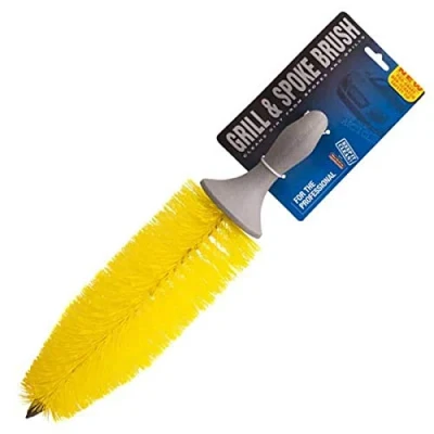 Image of For The Professional Long Reach Alloy Wheel and Spoke Brush with Non Scratch Safety Tip