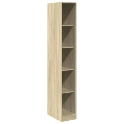 Image of vidaXL Wardrobe Closet Organizer Sonoma Oak Engineered Wood 30x50x200 cm Stylish and Compact Clothing Storage Unit for Bedroom
