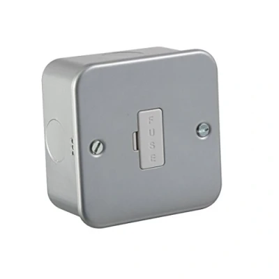 Image of KnightsBridge 13A Rated Metal Clad Fused Connection Spur Unit Without Neon