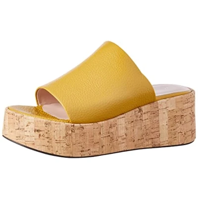 Image of L37 HANDMADE SHOES Women&#039;s Suddenly I See Sandal, Yellow, 3 UK