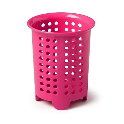 Image of Zeal G231H Cutlery Drainer/Utensil Pot, Melamine, Neon Pink