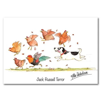 Image of Jack Russell Dog Greeting Card &quot;Jack Terror&quot; by Alex Underdown