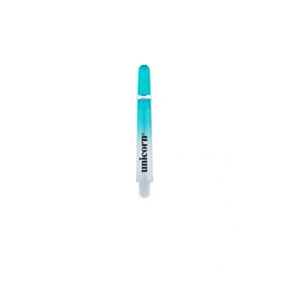 Image of Unicorn Dart Shafts Gripper 4 Two Tone Durable Polycarbonate 3 Stems Green Gradient Long 47.0 mm